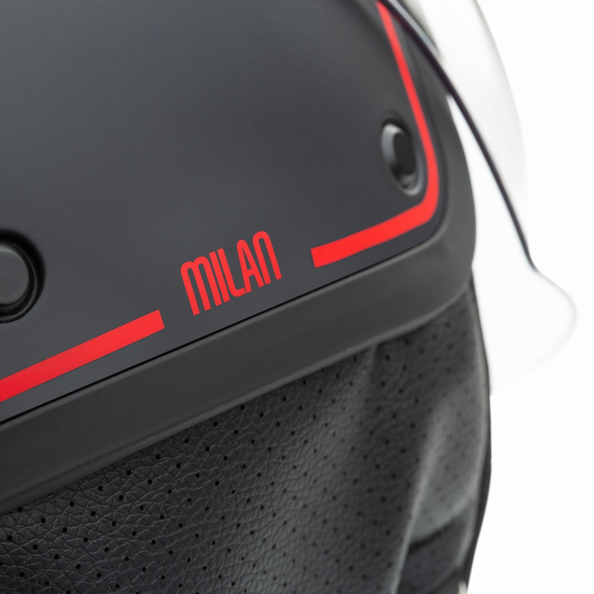 CASCO JET EL'JETTIN AC MILAN NERO OPACO E BIANCO TUCANO URBANO