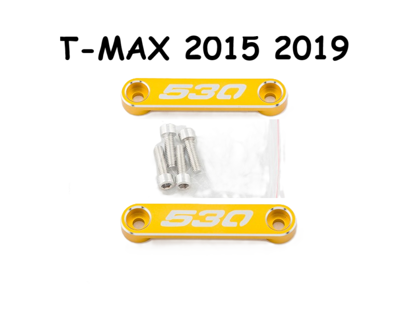 2 COPERCHI VITI PARAFANGO ANTERIORE TMAX 530 ORO CROMATO