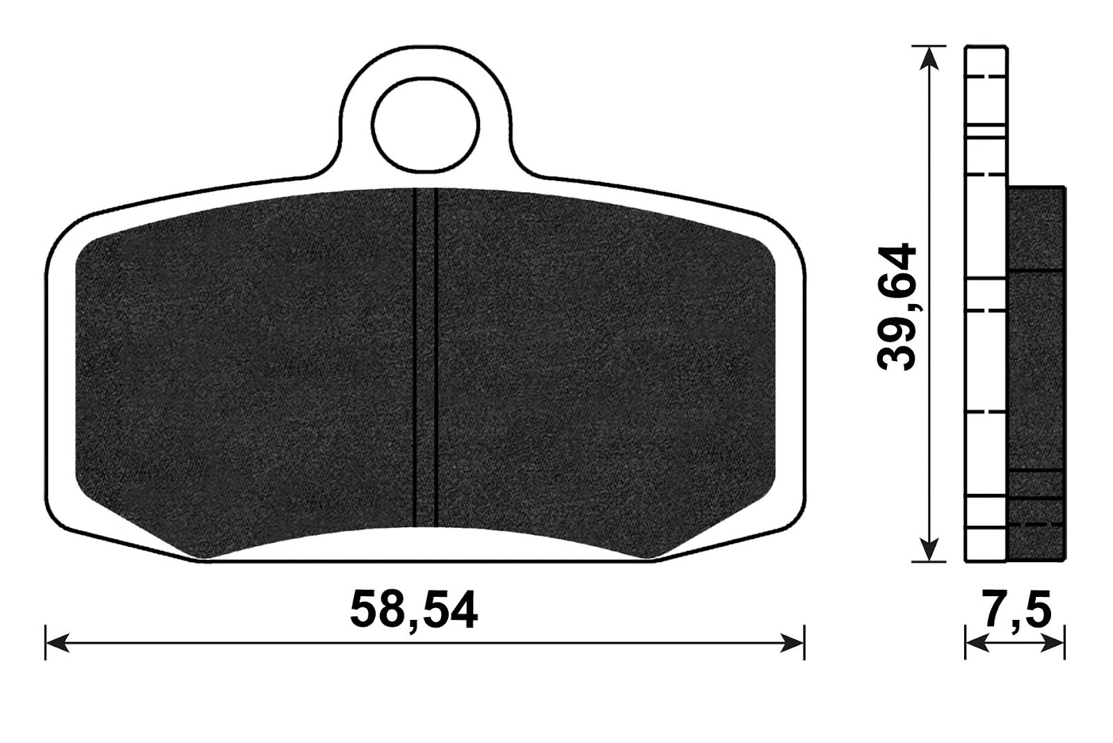 Pastiglie freno sintered per freno radiale Aerox, Zip SP 50 Polini MBK 1742161