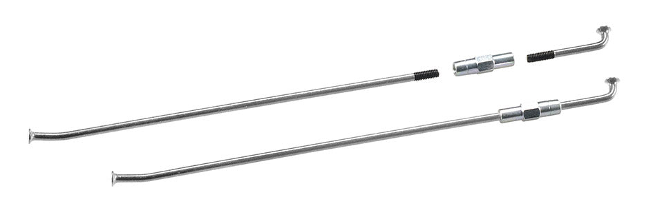 Kit 16 raggi + tensori lato disco L.175+36x4 mm silver Morad SPO 013