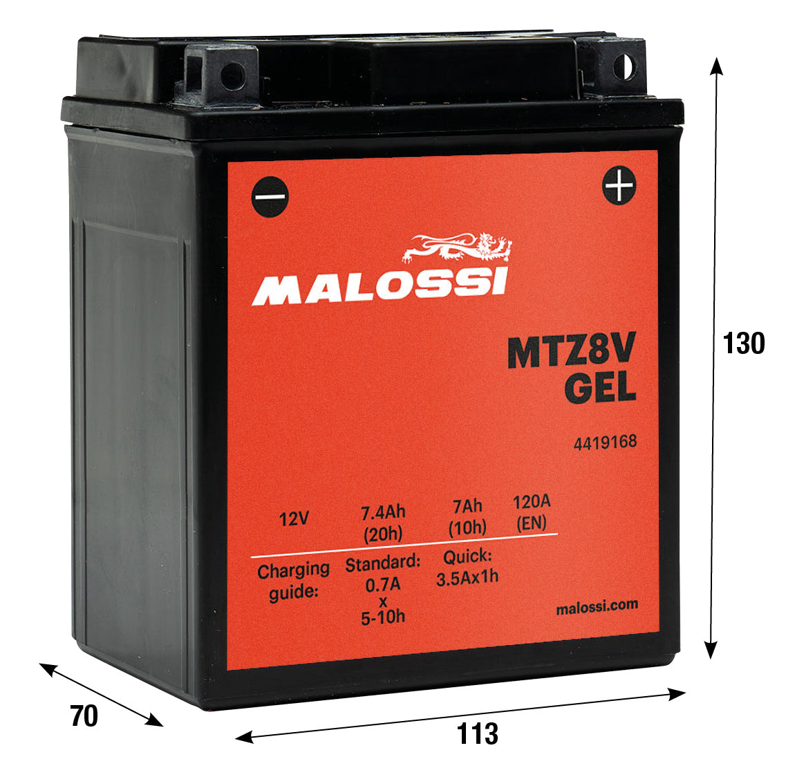 Batteria al gel Malossi MTZ8V HONDA YAMAHA FORZA 125 PCX 125 SH 125 4419168