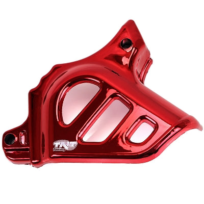 COPRI PIGNONE MINARELLI CARENZI EVO 50 AM6 / MBK 50 X-POWER, X-LIMIT / YAMAHA 50 TZR, DTR / PEUGEOT 50 XPS, XR6 / RIEJU 50 RS1, SMX/BETA 50 RR / APRILIA 50 RS ROSSO ANODIZZATO