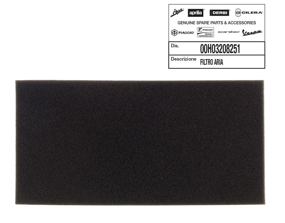 Filtro aria Aprilia RS 50, Derbi GPR Piaggio GPR NUDE 50 GPR 125 00H03208251