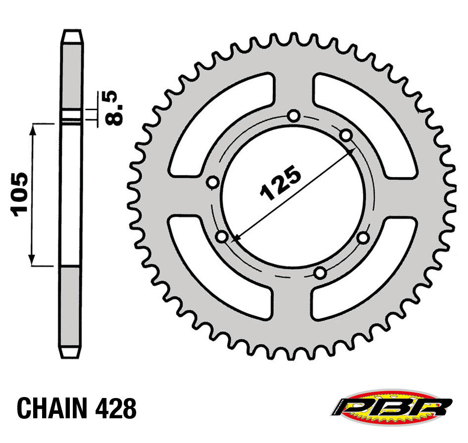 Corona cat. 428 - Z=62 PBR FB MONDIAL HPS 125 SPORT CLASSIC 125 4413 Z62