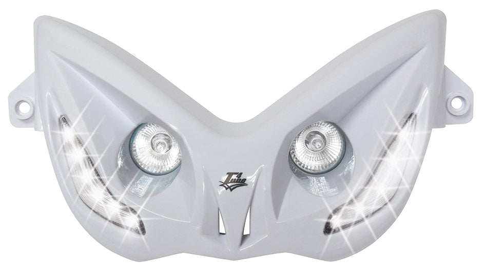 Maschera faro Nitro bianca con leds bianchi T4Tune MBK YAMAHA NITRO 50 400235