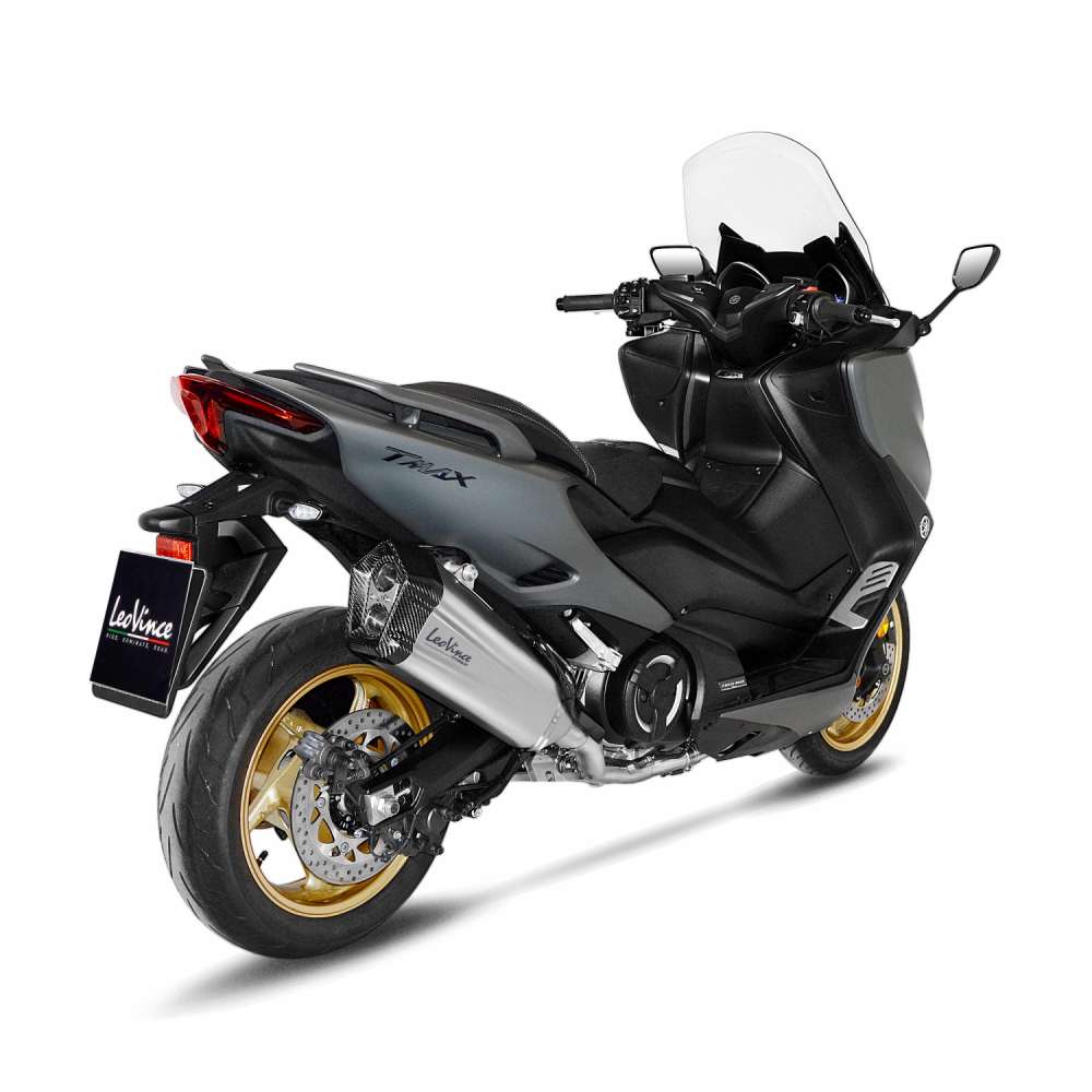 MARMITTA LEOVINCE YAMAHA TMAX 560 TECH MAX TITANIUM CARBON 2020-2024 SCARICO COMPLETO