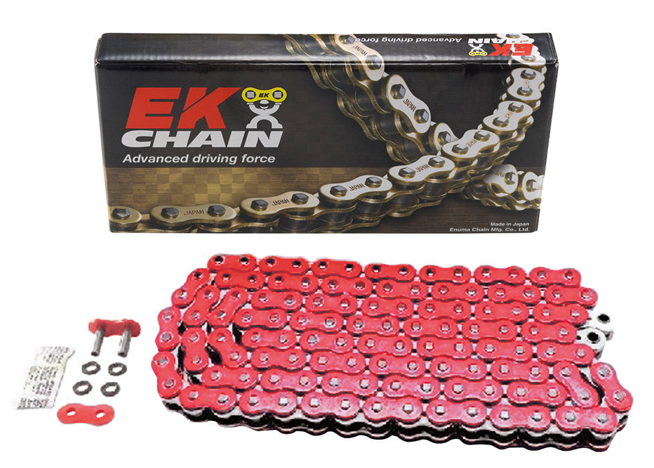 Catena EK 525 QX-Ring 120 maglie rossa EK Chains HONDA YAMAHA 525 MVXZ2 120RD