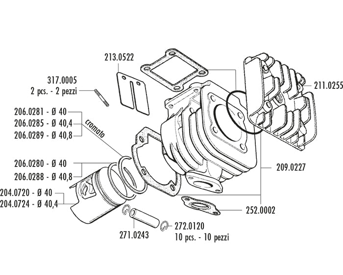 KIT YAMAHA-MBK BOOSTER D.40