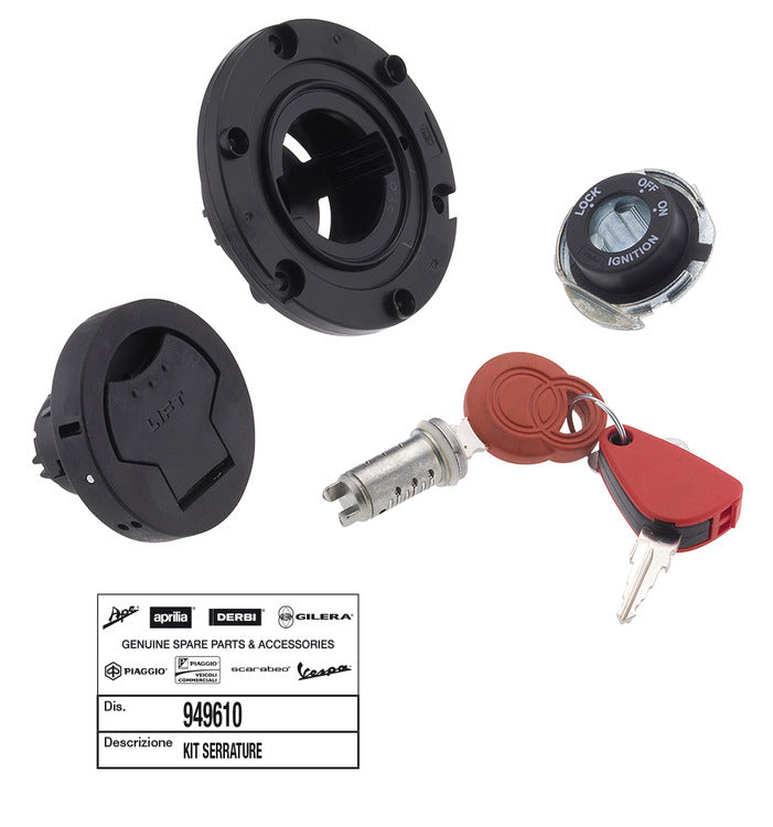 Kit serrature Runner VX 125 4T Piaggio GILERA RUNNER ST 125 RUNNER ST 200 949610
