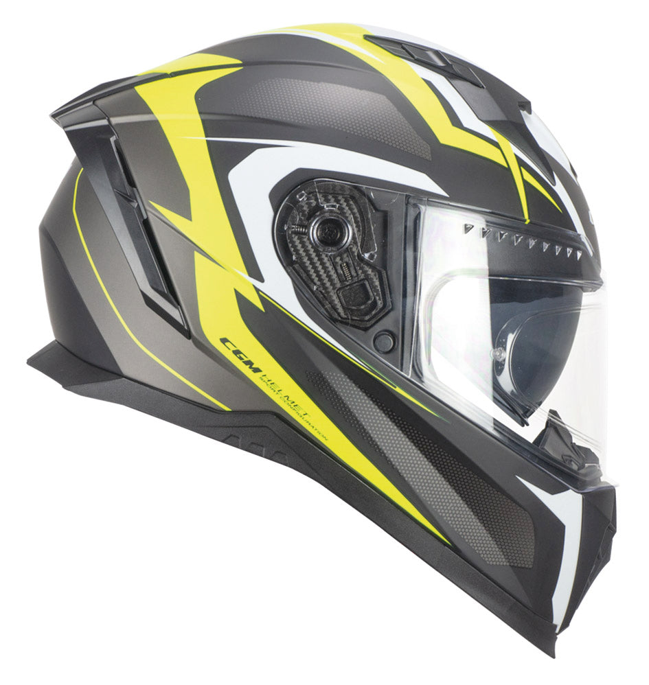 Casco Cgm Blast Sport Nero Giallo Fluo Opaco XXL 442082.XXL
