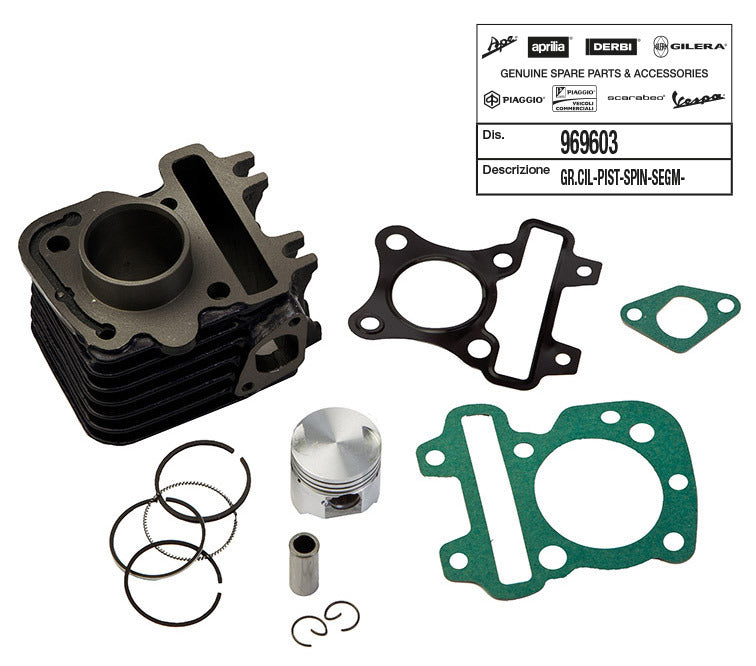 Kit cilindro Piaggio 4T-2V Ø 39 APRILIA DERBI ITALJET MALAGUTI VESPA 969603