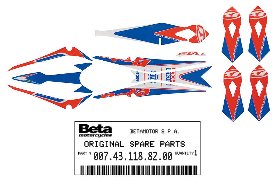 Adesivi parafango post. Beta Evo 2T Factory 2019 310158