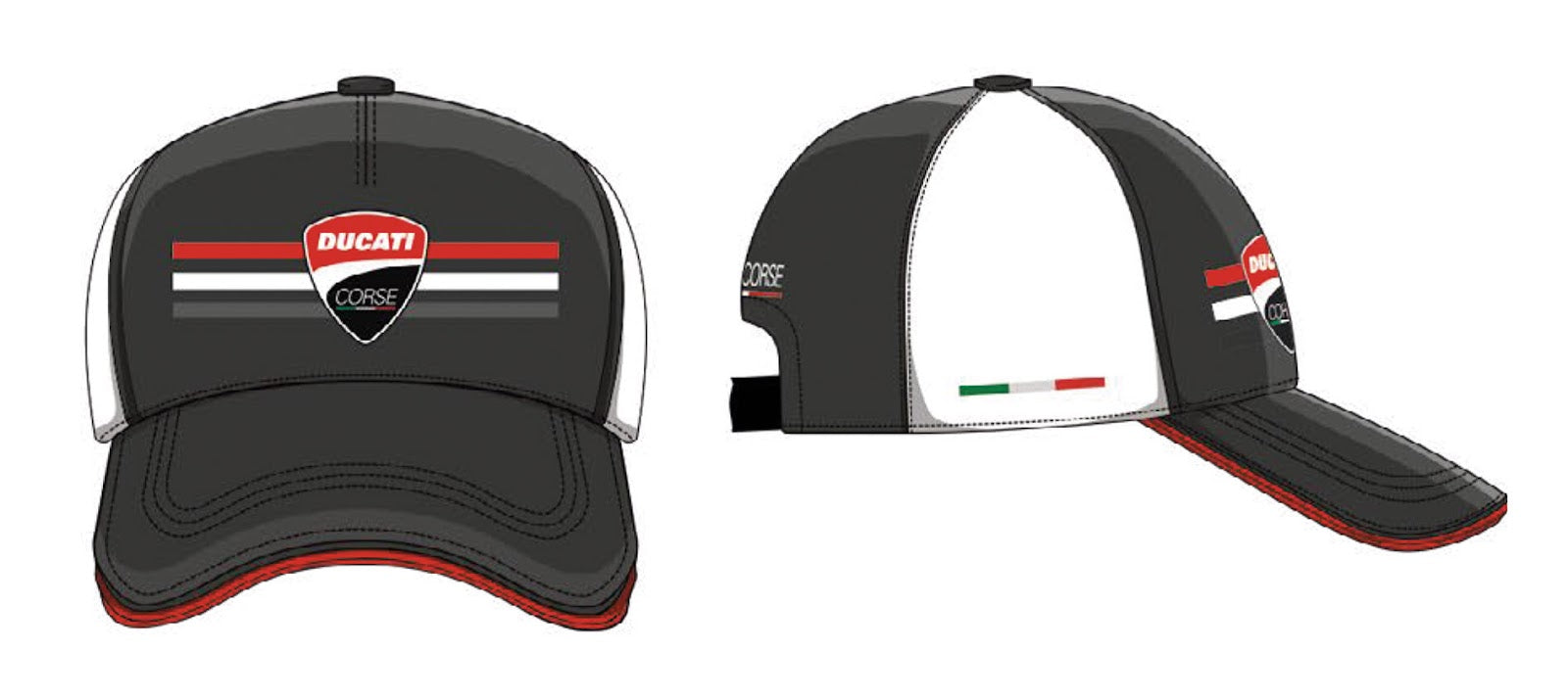 Baseball Cap Ducati Corse nero Pritelli 501217