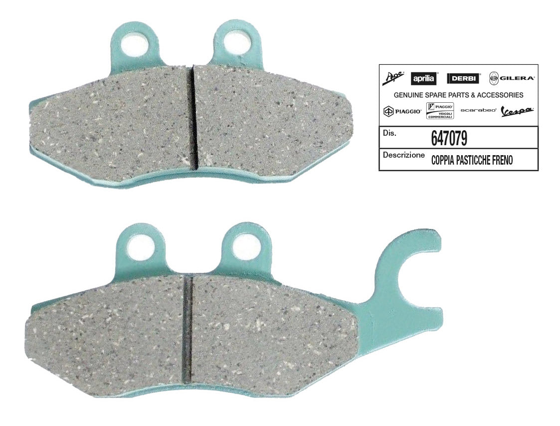 Cp. pastiglie freno Medley, MP3, X Evo 125 post. Piaggio APRILIA SR 125 647079