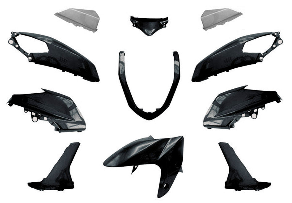 Kit carene nere Yamaha N-Max 125 ('15/'20) (11 pz.) T4Tune 2015-2020 363555