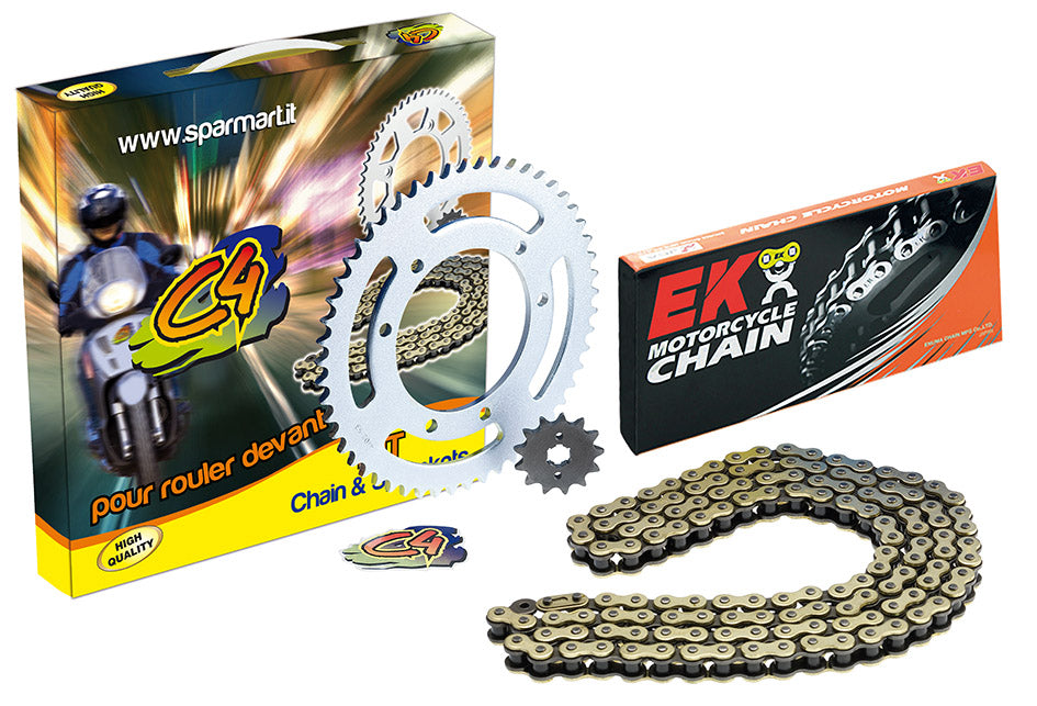 Kit catena GSM H@K 50 ('97/'01) Z=12/50 PBR GILERA 1997-2001 EK 451