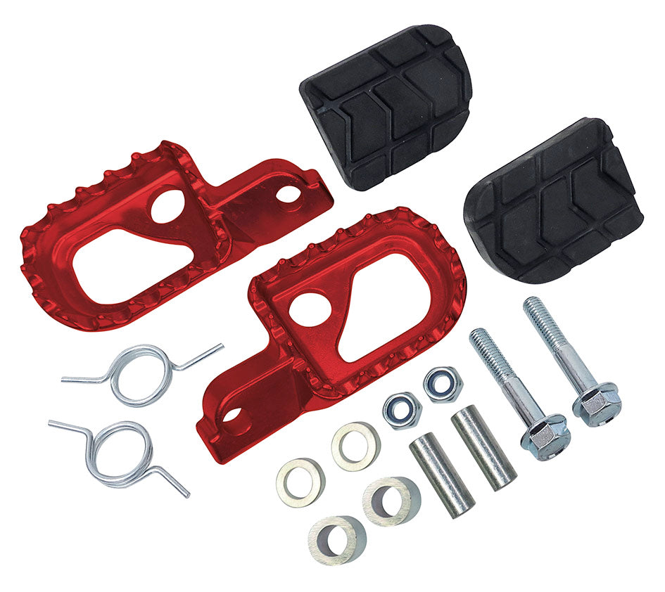 Pedane poggiapiedi rosse Rieju MRT 50 C4 MRT 50 MINARELLI AM6 50 002038R