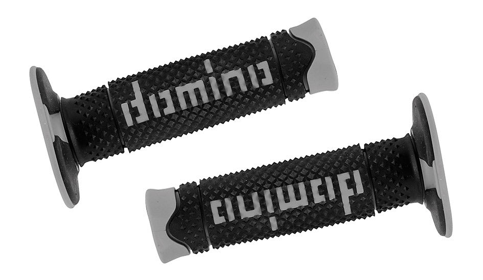 Manopole Domino Offroad grigio/nero GRIPS 047