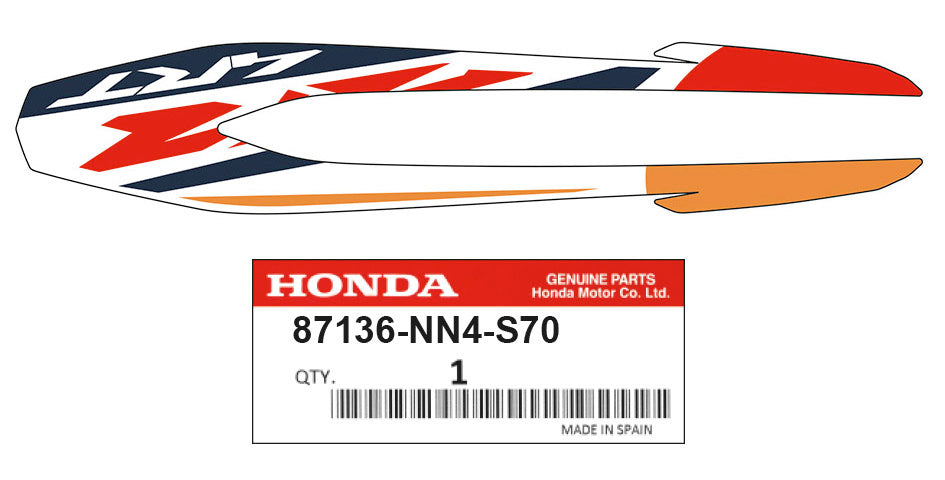 Adesivo parafango posteriore Cota 301RR Repsol ('20/'24) Montesa 310189