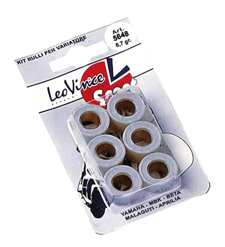 Kit 6 rulli Ø 20x12 gr.7.2 LeoVince BENELLI ITALJET MALAGUTI MBK YAMAHA 5648P72