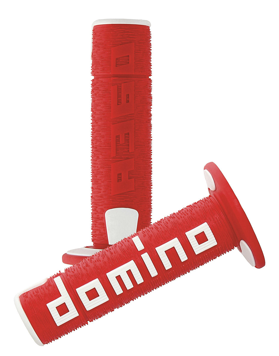 Manopole Domino A360 rosso/bianco GRIPS 096