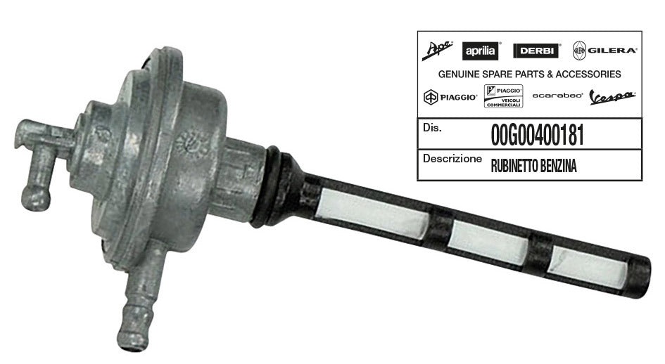 Rubinetto benzina Derbi Senda Piaggio APRILIA BENELLI BETA BULTACO 00G00400181