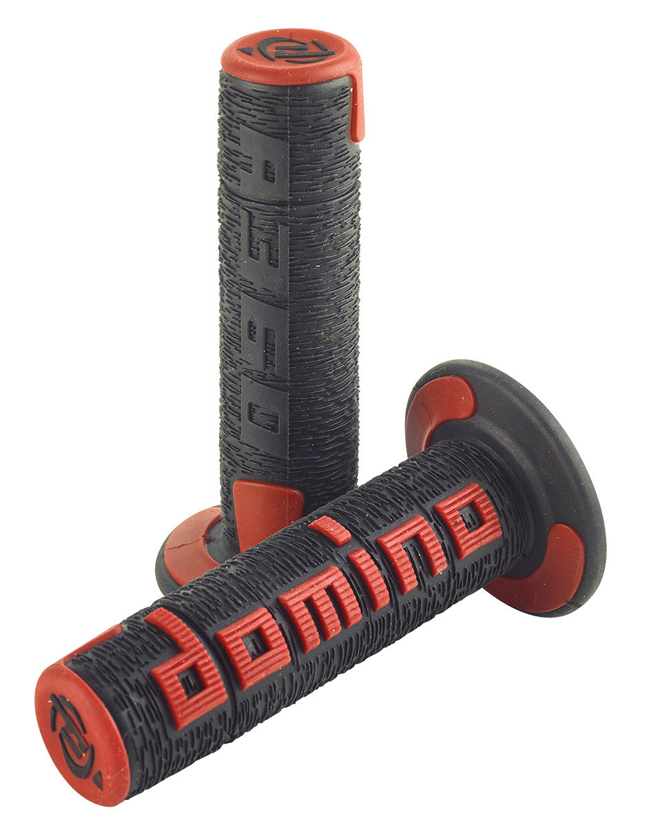 Manopole Domino A360 nero/rosso GRIPS 060