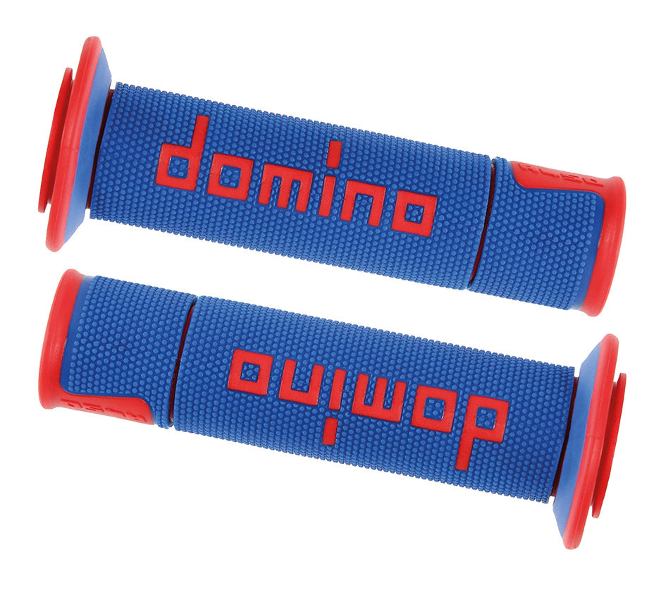 Manopole Domino A450 blu/rosso GRIPS 080