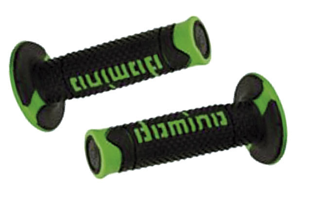 Manopole Domino Offroad verde/nero GRIPS 036