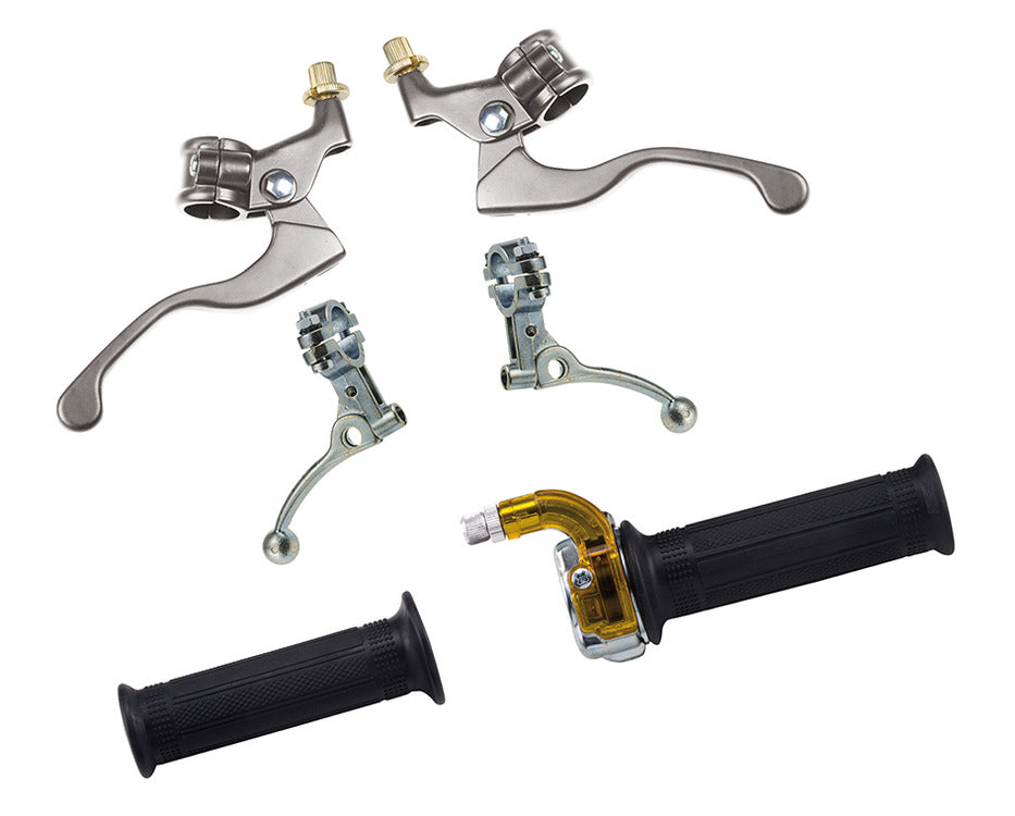 Kit comando/portaleva Mini targa metal chromé C4 340960