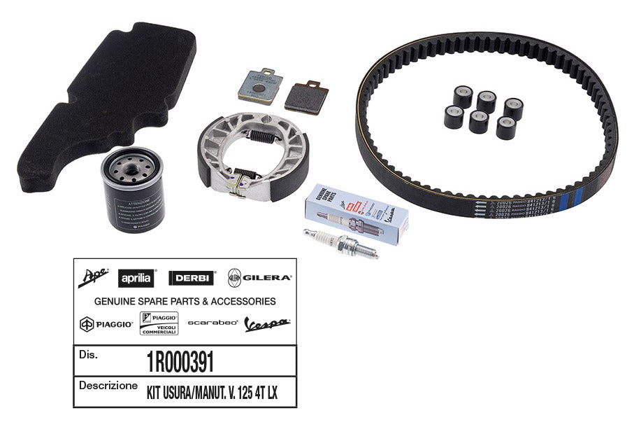 Kit revisioneVespa LX 125 ('05/'13) Piaggio VESPA LXV 125 IE 125 1R000391