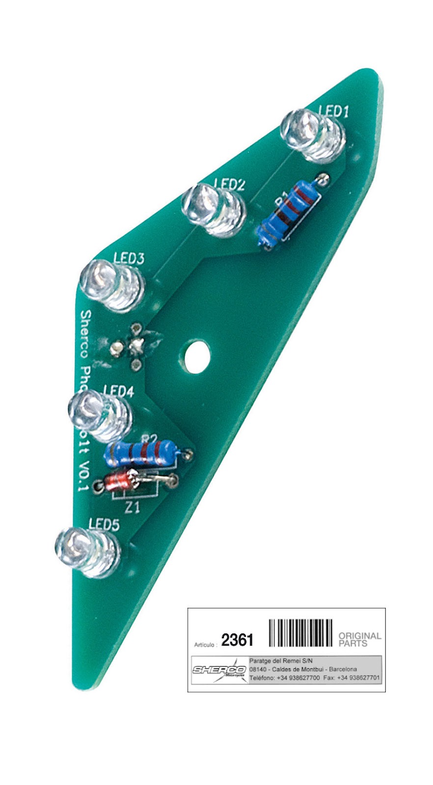 Led sx maschera faro Sherco 2T ('15/'22) 310091