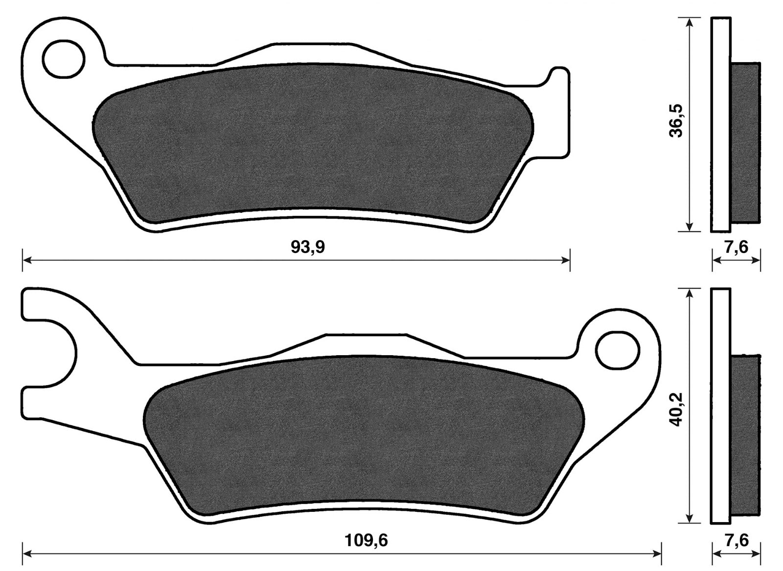 Cp. pastiglie SR 50 Motard, Typhoon 50 2T E4 C4 APRILIA PIAGGIO SXR 50 BP 179