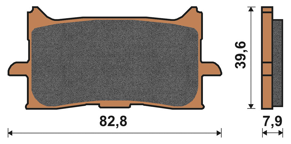 Pastiglie freno sinterizzate X-ADV 750 ant. Top4 HONDA FORZA 750 2024 151081