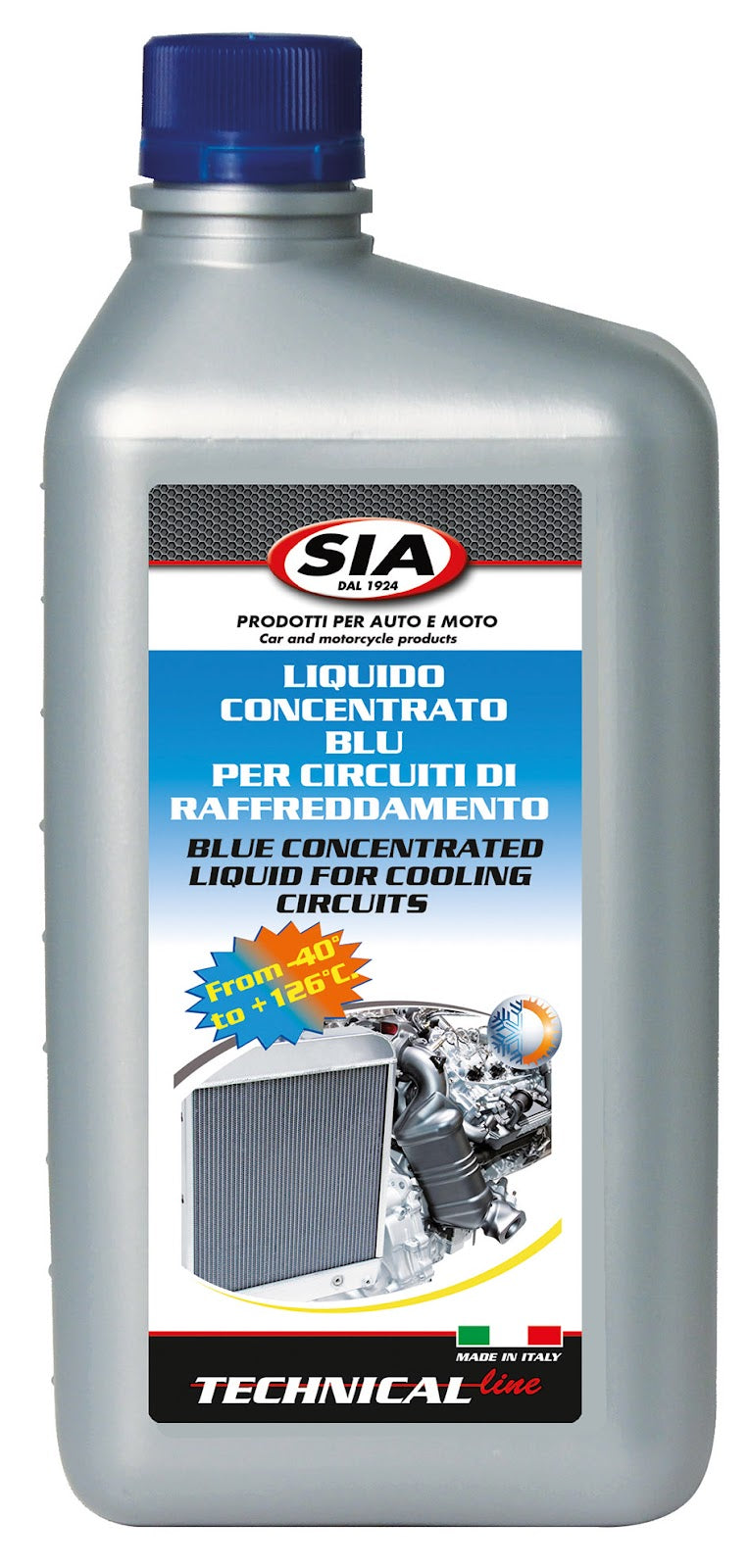 Liquido di raffreddamento -40° / +126° 1lt. inibito blu Sia 155021