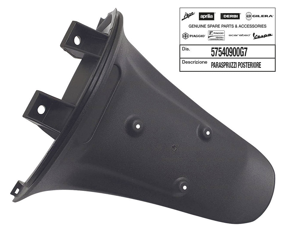 Paraspruzzi posteriore grigio scuro Zip Piaggio ZIP 50 2006-2015 57540900G7