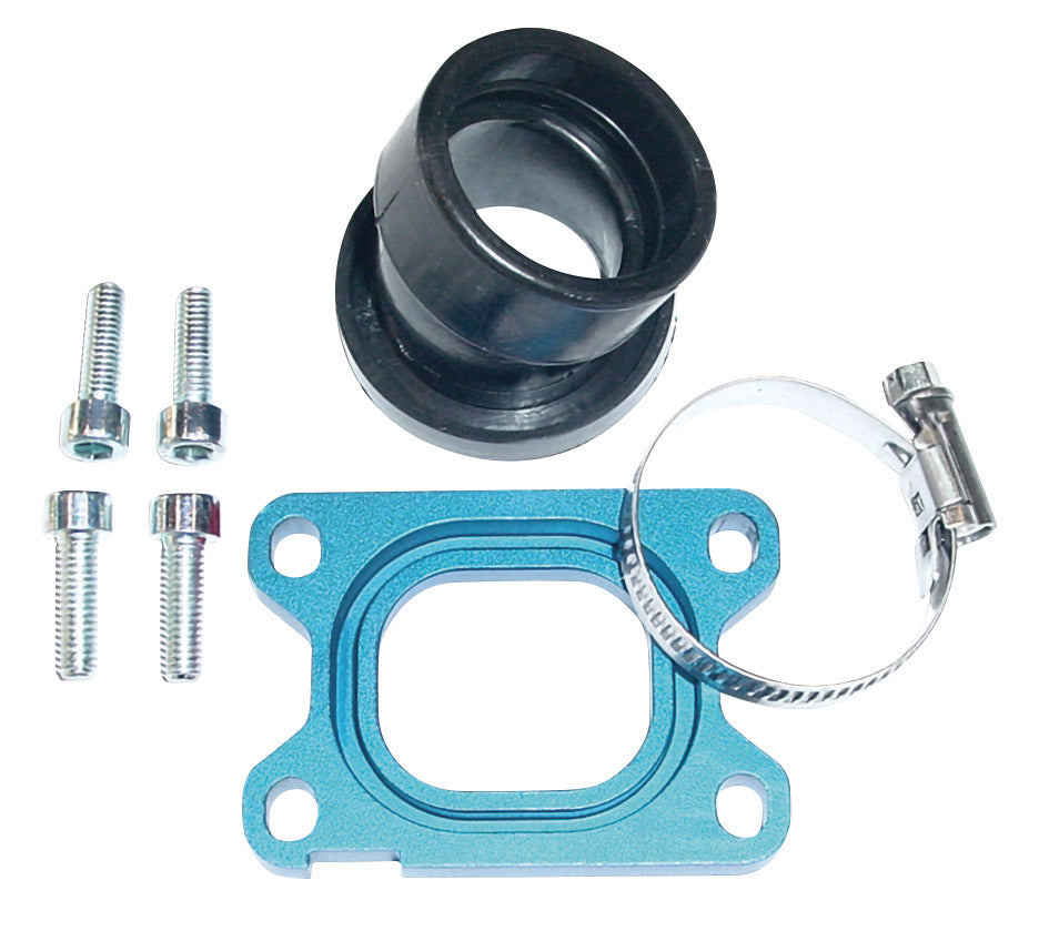 Collettore Am6, Derbi Senda carb. Ø 28mm 360° blu C4 APRILIA BETA CPI 0012168B