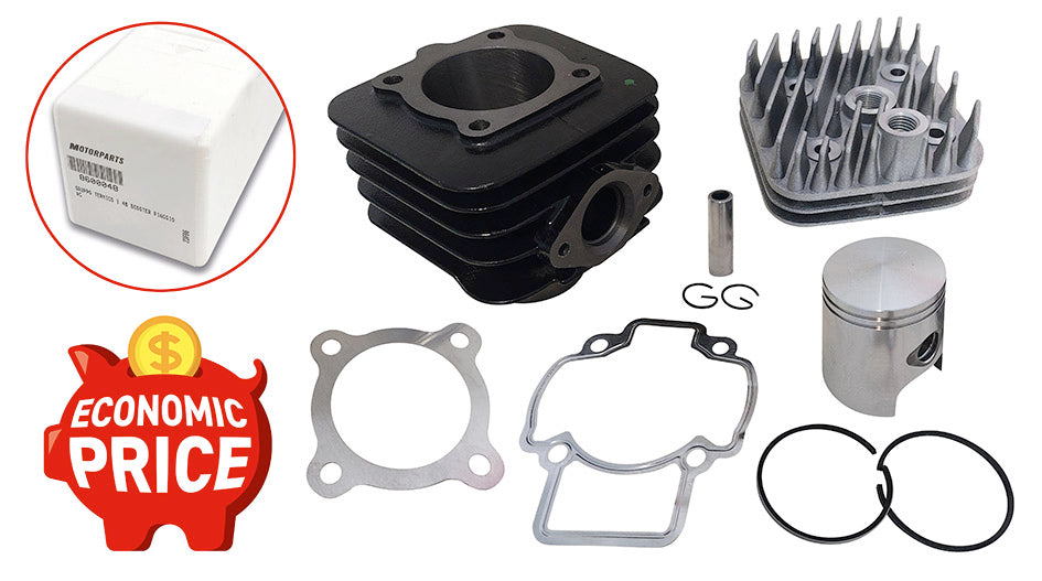 Kit cilindro Piaggio Ø 48 aria DR APRILIA DERBI GILERA ITALJET VESPA 8600048