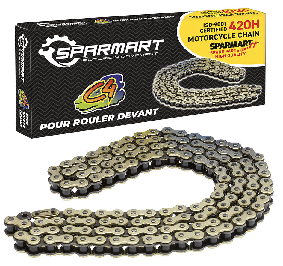 Catena rinforzata 420 ( 1/2 X 1/4 )- Maglie 140 gold C4 612040