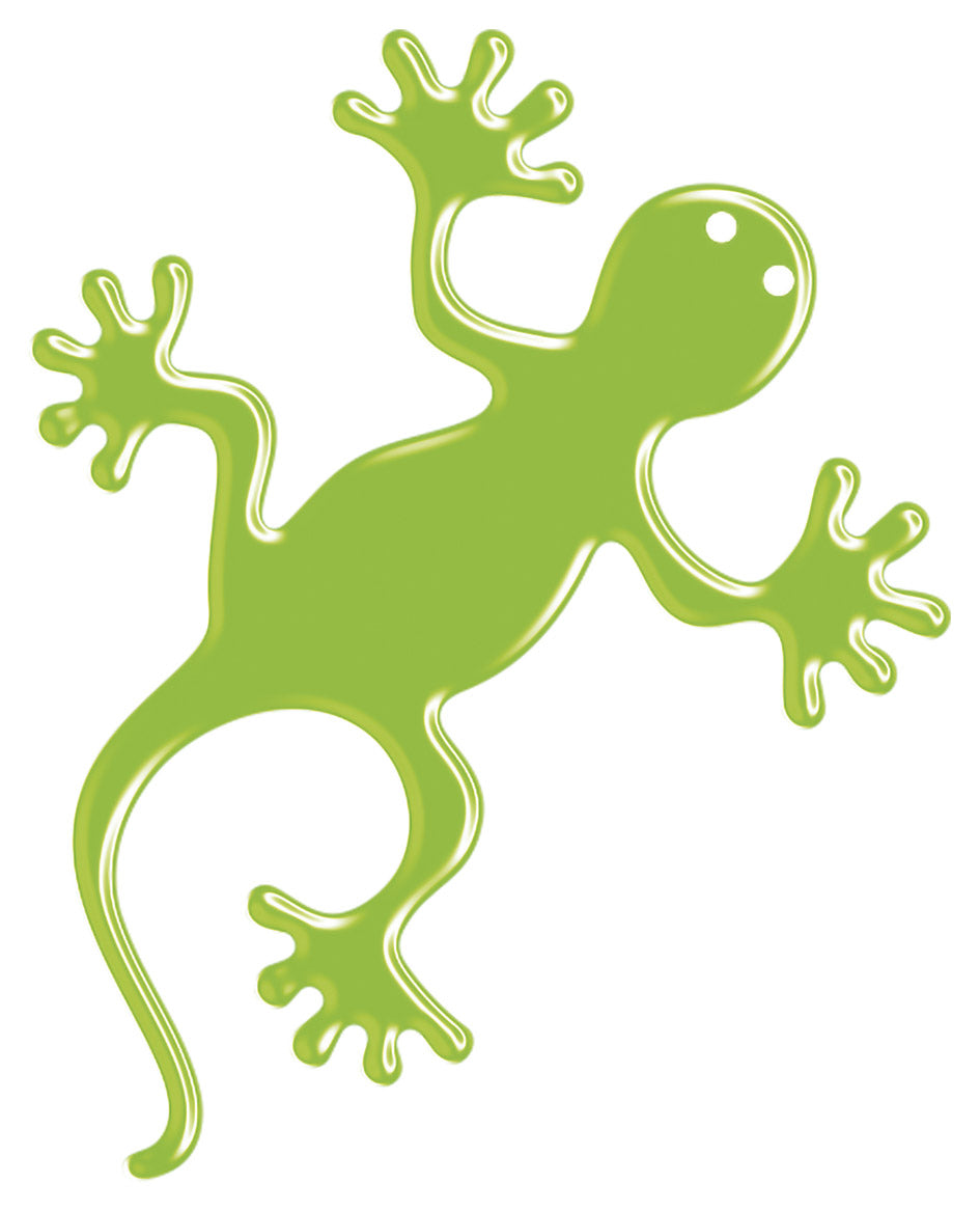 Sticker 3D geco verde fluo T4Tune 050340