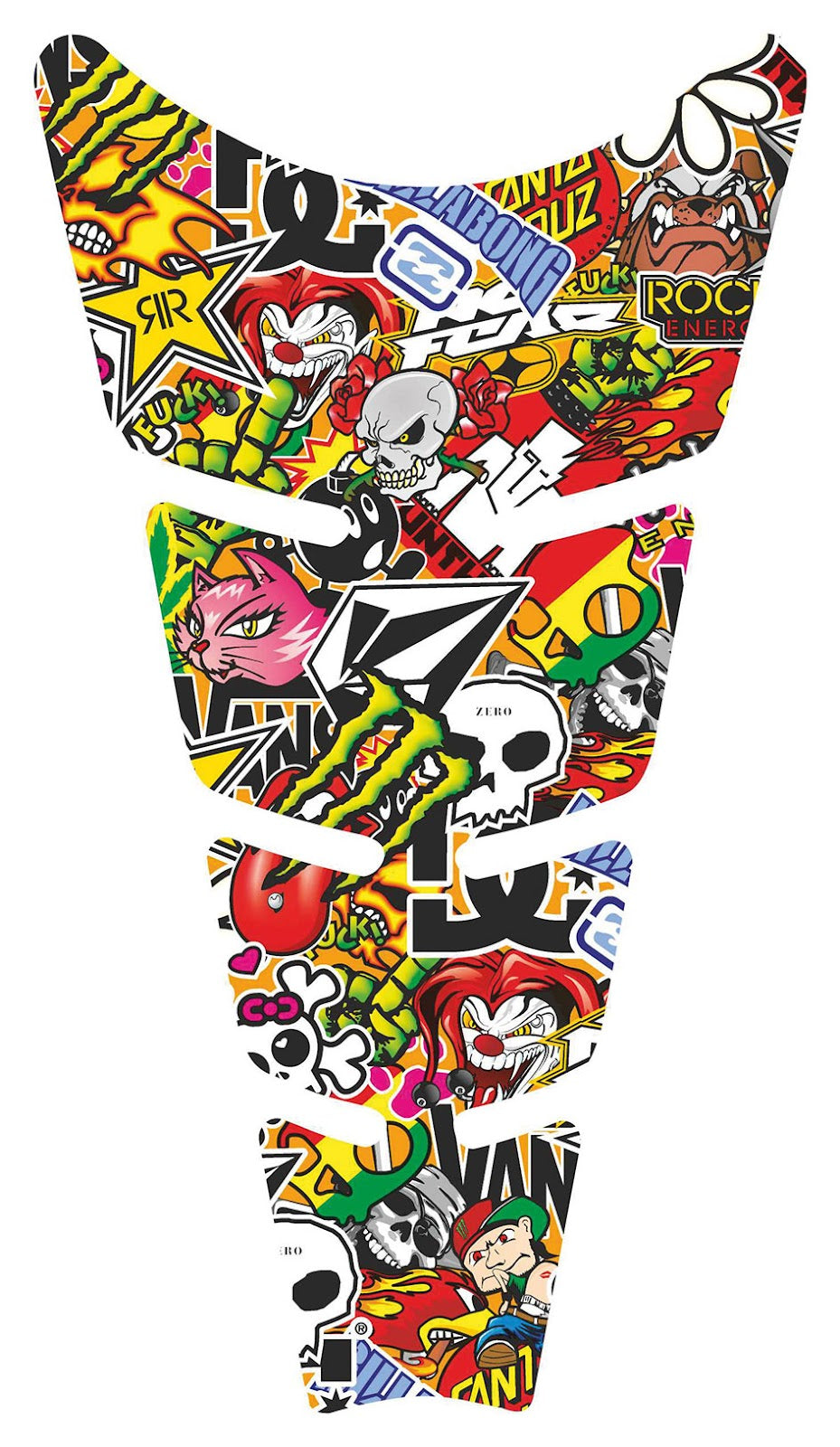 Protezione serbatoio sticker bomb slim T4Tune 050280