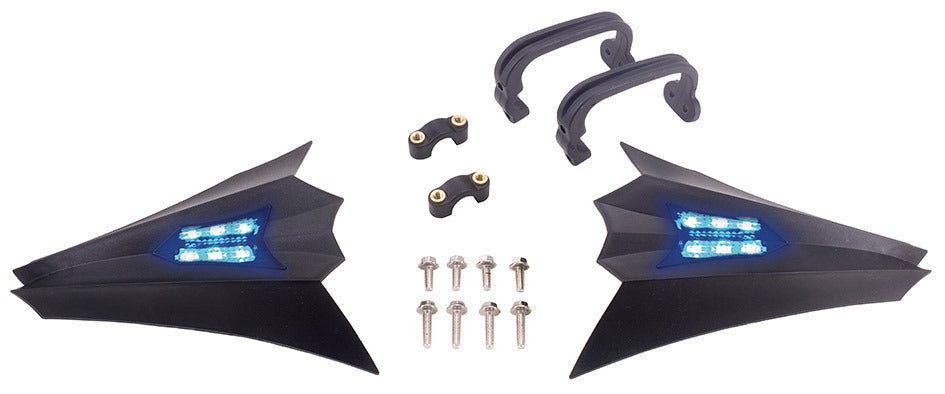 Paramani nero mat w/led T4Tune 331648