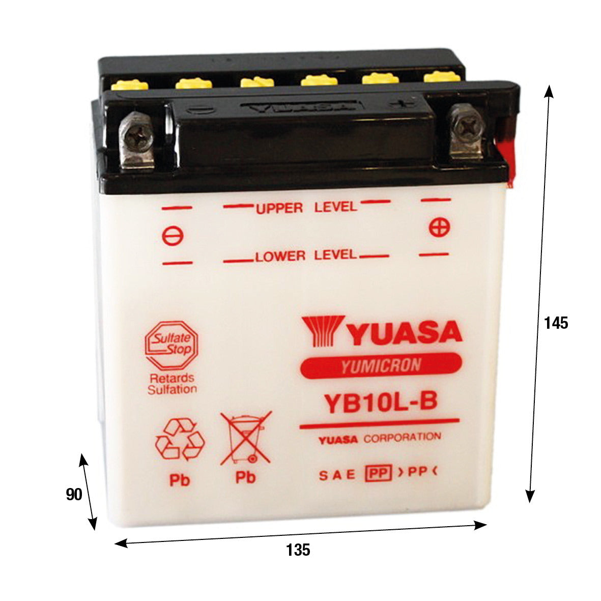 Batteria Yuasa YB10L-B GILERA PIAGGIO VESPA DNA 125 DNA 180 BEVERLY 125 121016