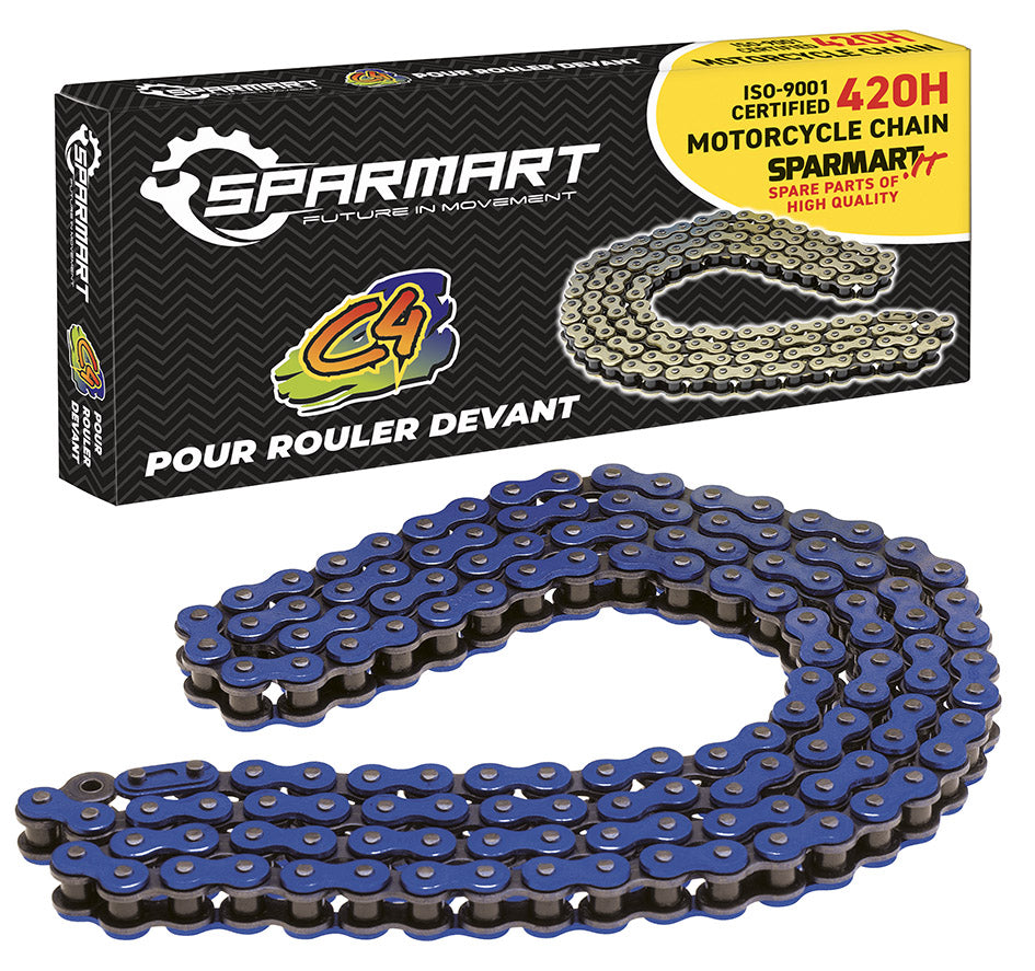 Catena rinforzata 420 ( 1/2 X 1/4 )- Maglie 140 blu C4 612055