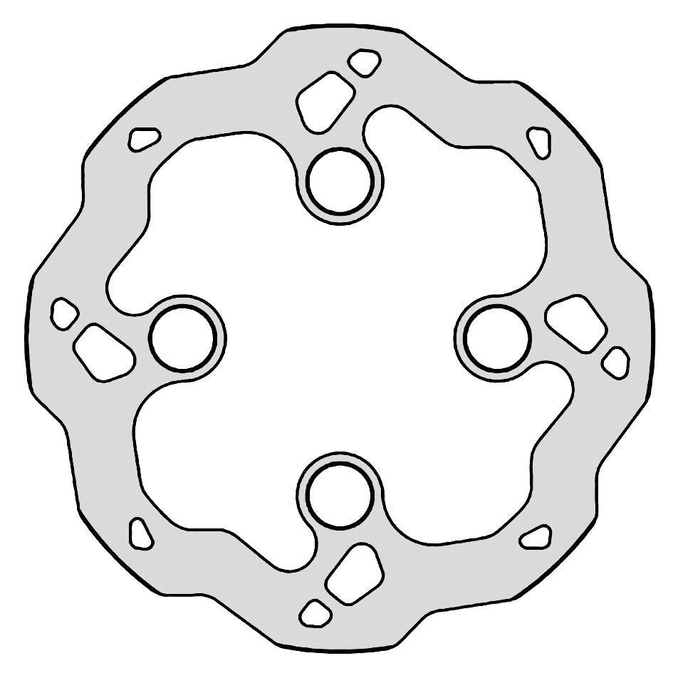 Disco freno ant. Montesa Wave Ø 183,80 - 4 fori - sp. 3,5mm Galfer FDB 069