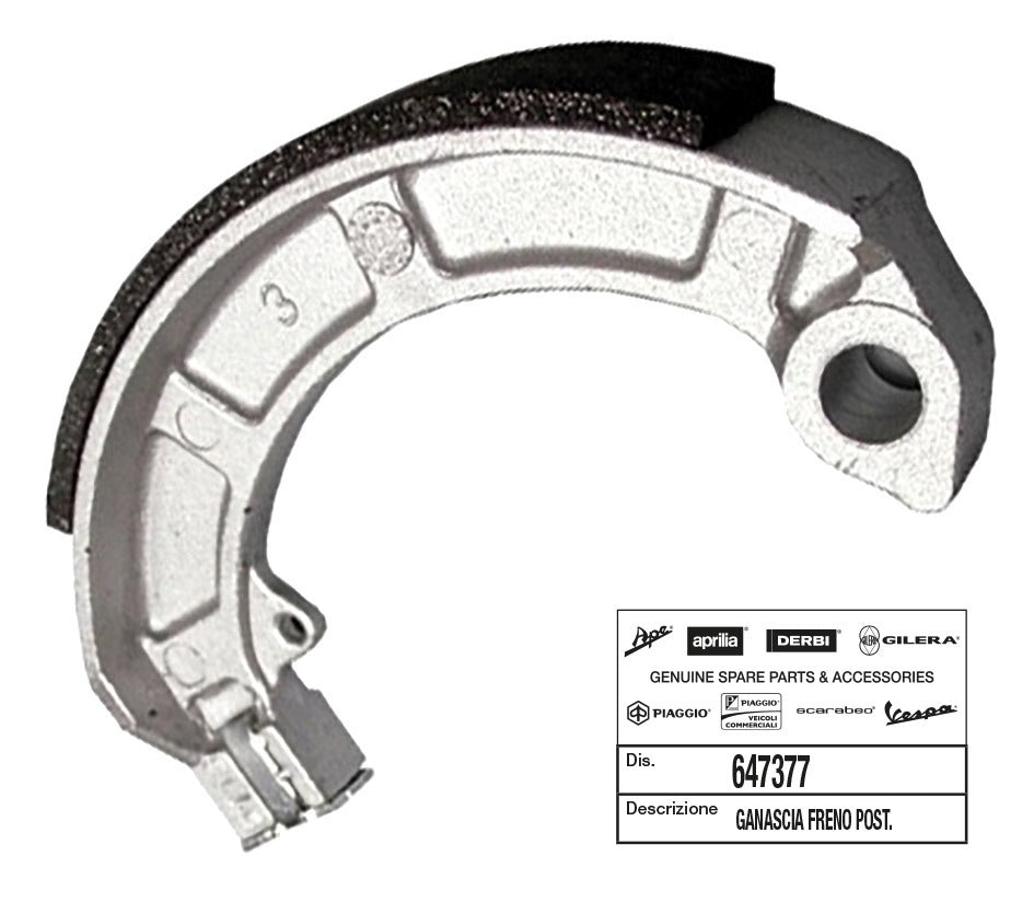 Ganascia freno post. Vespa PK XL 50,125; PX E Arcobaleno Piaggio FL 50 647377