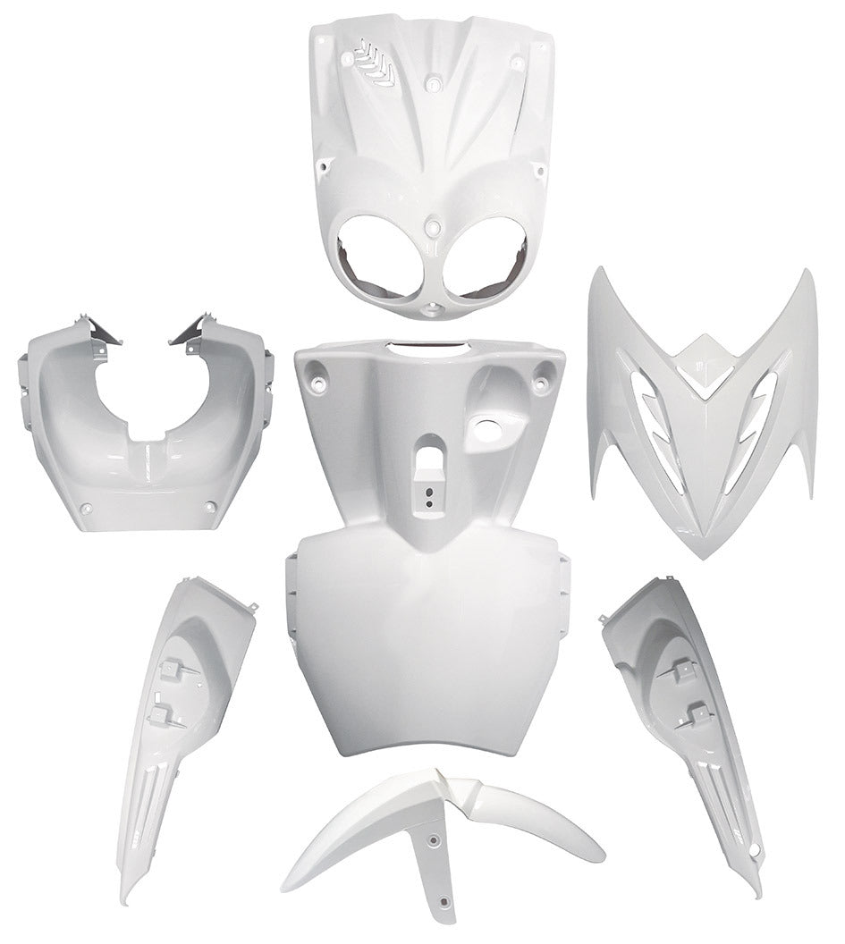 Kit carene bianche Stunt, Slider (7 pz.) T4Tune MBK YAMAHA STUNT 50 361335
