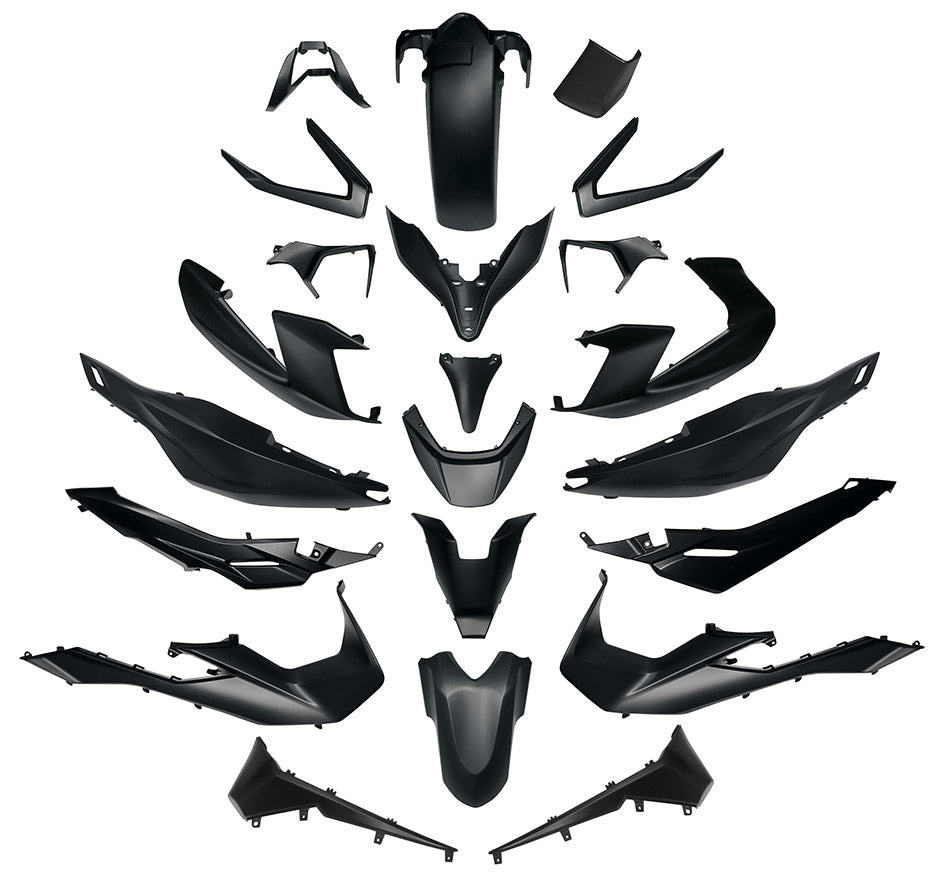 Kit carene grigio scuro Honda Forza 125/350 ('21/'22) (22 pz.) T4Tune 363661