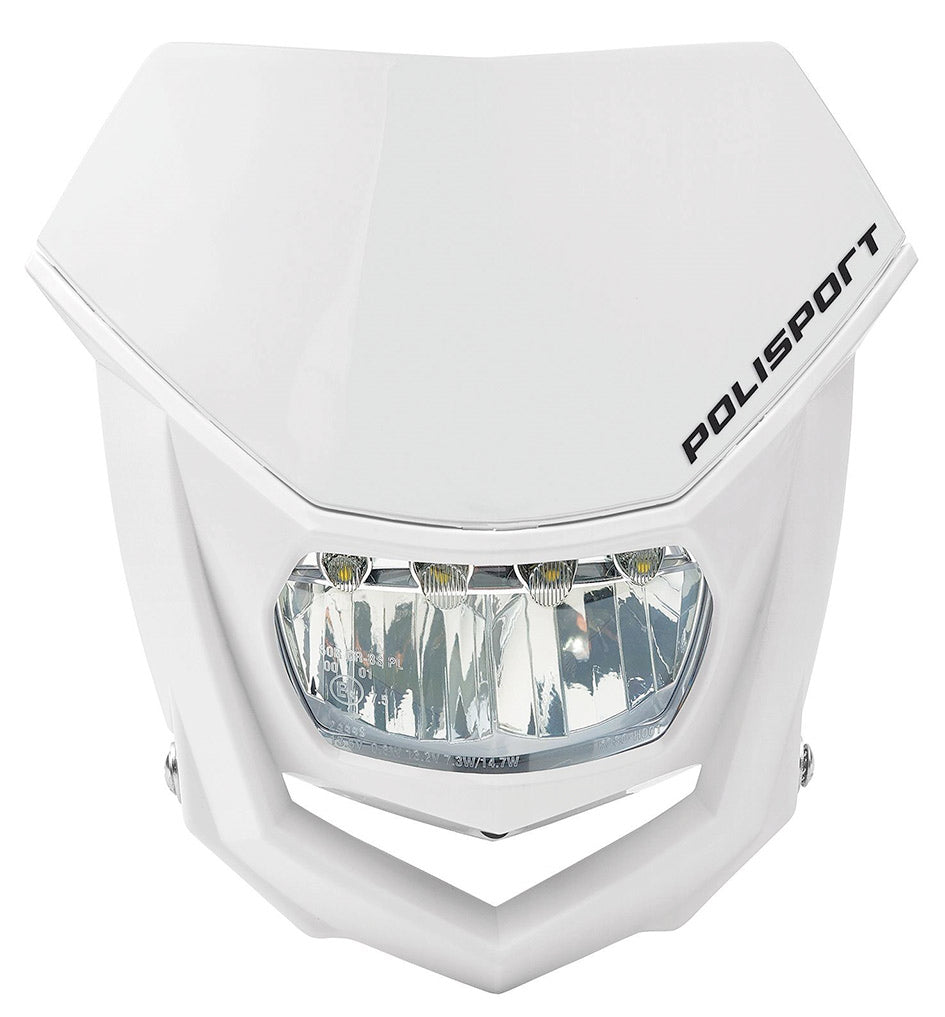 Maschera faro Polisport Halo Led bianca 400033