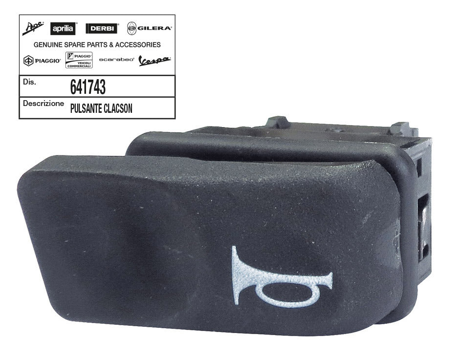 Pulsante clacson Piaggio, Vespa 125/300/500 APRILIA GILERA SXR 50 MP3 125 641743